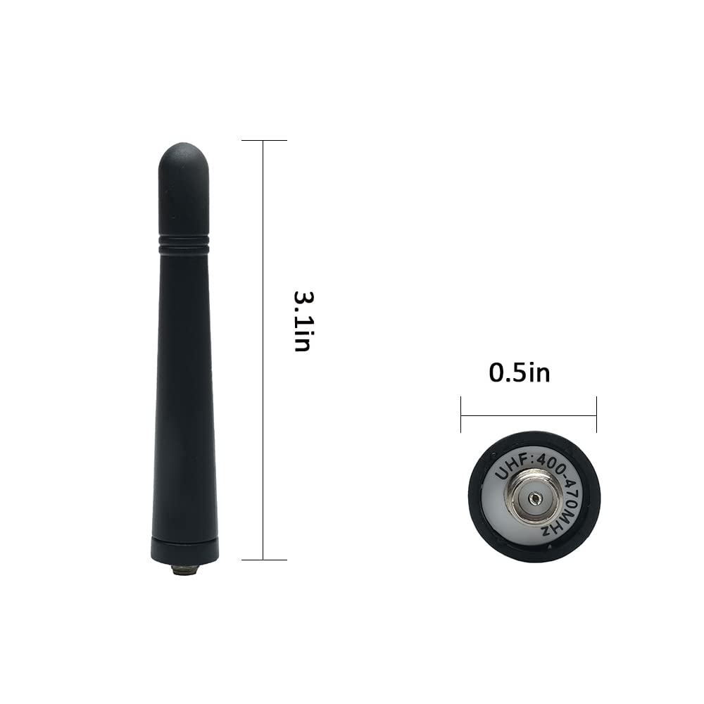 KRA-23 UHF 400-470MHz Stubby Antenne pour Kenwood TK-380 TK3170 TK-3180 TK-390 TK-3140 TK-3160 TK-3360 TK-3202 TK-3207 TK-3217 TK-3302 TK-33. 00 TK-3306 Talkie Walkie Radio bidirectionnelle 10