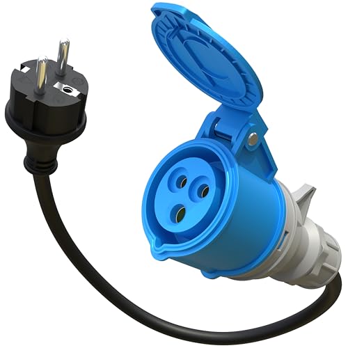 Poppstar Adaptador CEE 30cm IP44 Toma 16A