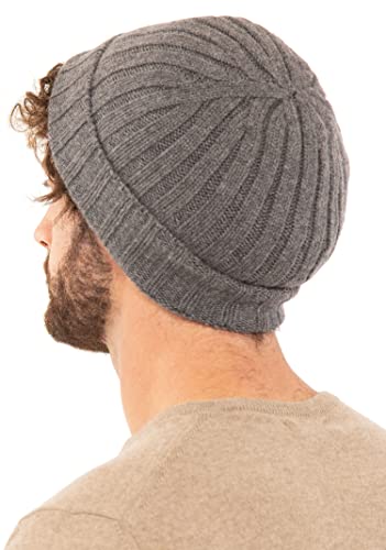 Marine Cashmere - Sombrero de cachemira 100% para hombre, delicado y suave, de cachemira., Porfhyr, Talla única Cover