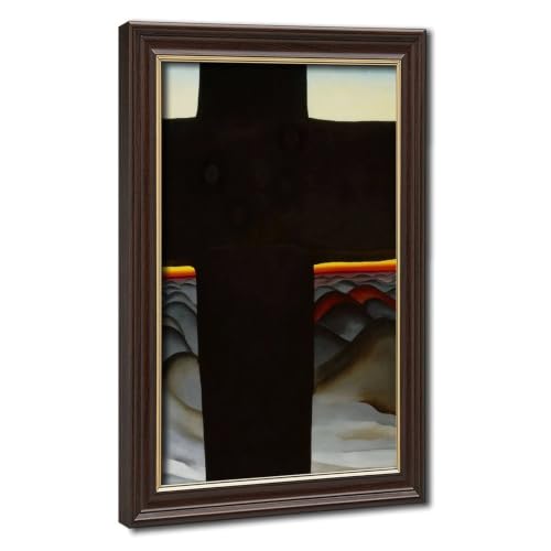Toile Georgia O'Keeffe Croix noire Nouveau-Mexique cadre deco murale
