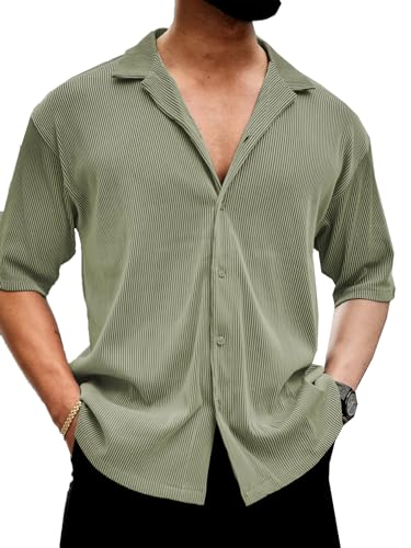Image of Men's Drop Shoulder Collar Neck Shirt