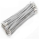 Auto-Erdungsband, Schwerlast-Motor-Erdungsband, Führendes geflochtenes Kabel, Kreuzerde-Überbrückungsband, flexibel, 30 Stück(2.5#250mm)