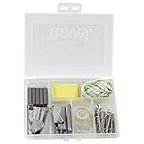 Teacher Peach Office Supply Travel Kit - Portable Case with Mini Stapler, Hold Punch, Tape Dispenser, Sticky Notes, Paper Clips & Rubber Bands - Best as Teacher Appreciation Gift for Men or Women