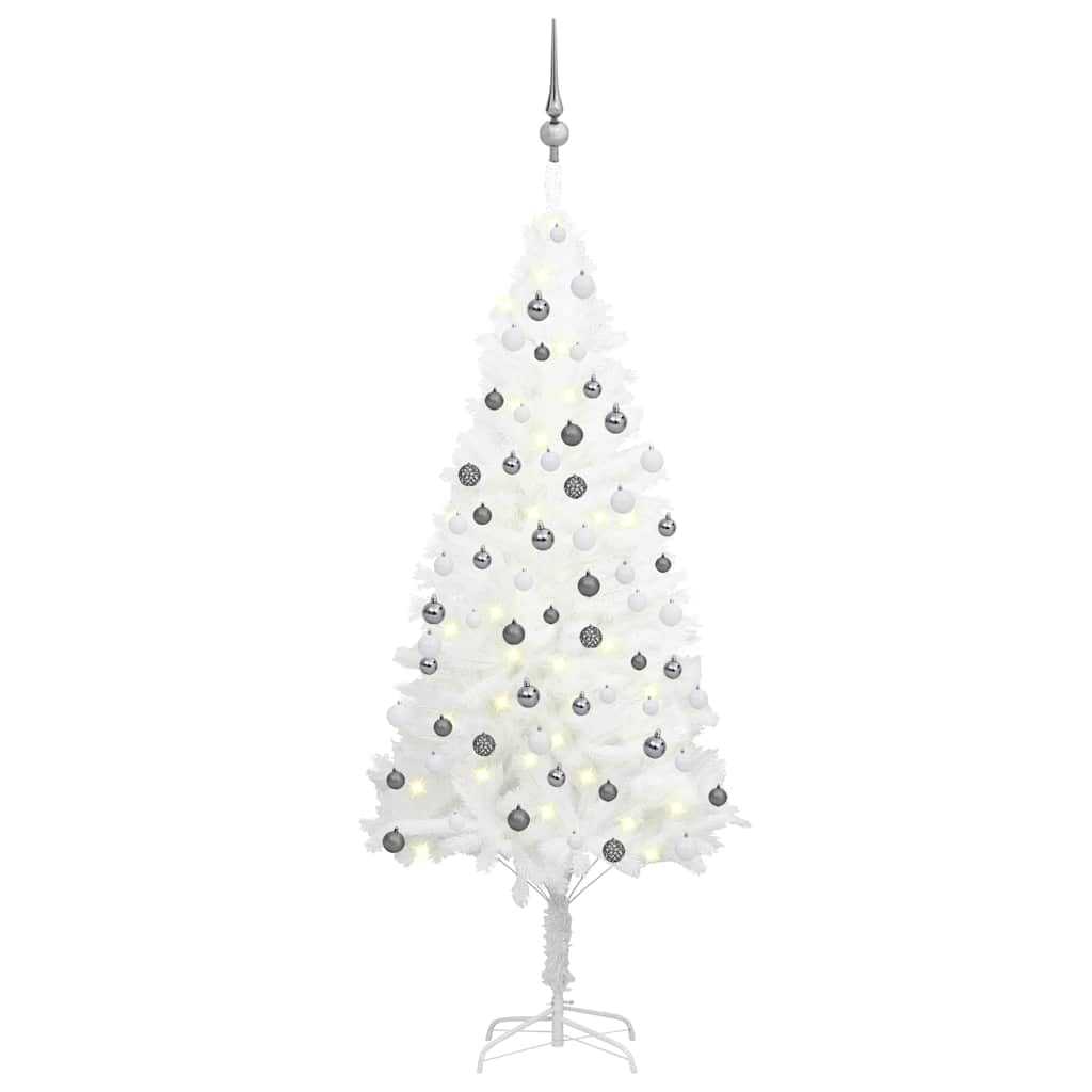Sapin de Noël blanc lumineux pour créer une ambiance polaire magique