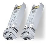 ipolex 10G SFP+ Multimode LC Transceiver, 10GBase-SR Mini GBIC Module Compatible with Cisco SFP-10G-SR, Ubiquiti UF-MM-10G, TP-Link TXM431-SR, Meraki, Netgear etc. (MMF, 850-nm, 300 meters) 2-Pack