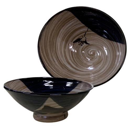 (カラ-:青色)越前オリベ飯碗 [aw052-a003_01]