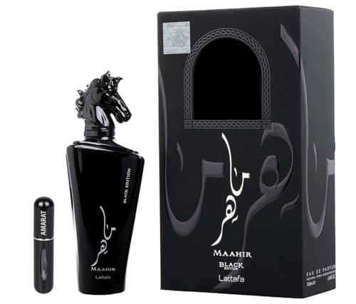 Perfume Maahir Black Edition Original 100ML, Perfume Árabe...