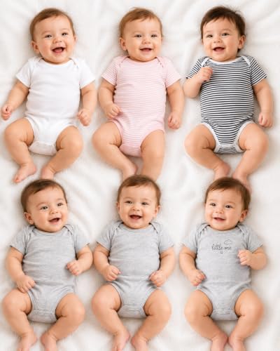 Image of TuddyBuddy 100% Cotton Multi Color Romper /Bodysuit /Onesies for Baby Boy - (Pack of 4 Half Sleeves, Graphic Printed Rompers for Baby Boy)