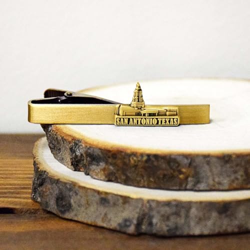 LDS San Antonio Texas Temple Gold Steel Tie Bar - Tie Clip - Priesthood Gift, LDS Missionary, Tie Clip