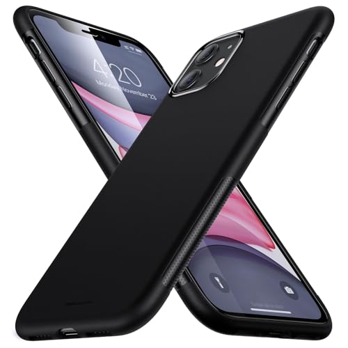 UNBREAKcable iPhone 11 Case - Soft Frosted TPU Ultra-Slim iPhone 11 Stylish Protective Cover for 6.1-inches iPhone 11 (2019) Drop Protection, Non-slip - Black