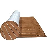 Hjdeck Boat Flooring EVA Foam Boat Decking Sheet Faux Teak Self-Adhesive Marine Carpet Custom Non...
