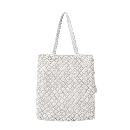 Bolso Tote de cuerda de algodón para mujer miniatura 6