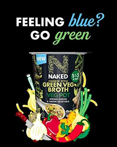 Naked Chinese Style Green Veg Broth Pot Spring Onion, 60g (Pack of 6)