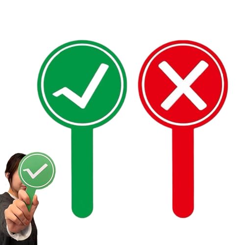 Pagaies Oui Non | Signes Réponse Oui Non Rouge Et Vert,Pagaies De Réponse | pour les Classes, Compétitions, Fêtes, la Famille, le Jury, le Public,...