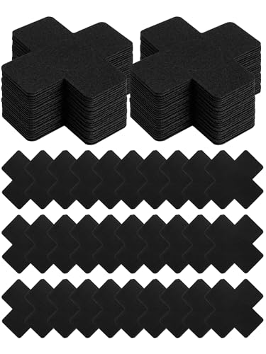 Image of 50 Pairs Nipple Cover Pasties Disposable Nipple Covers No-Show Satin Breast Petals Stickers Self Adhesive Petal Bra Pasties for Women Black