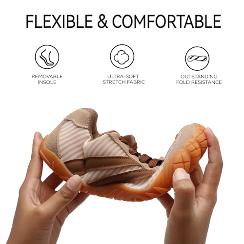 Image of Barefoot Shoes Women Casual Sneakers,Wide Toe Box Shoes Women Zero Drop Barefoot Shoe Men,Minimalist Trail Running Shoe,Non-Slip Lightweight Breathable Comfortable Fashion Walking Hiking Shoes Unisex