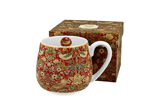 DUO Art GALLERY Gobelet 430 ml STRAWBERRY THIEF RED New Bone Chine Porcelaine