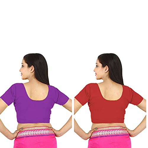 Image of Namita Women's Rubia Cotton Solid Half Sleeve Blouse