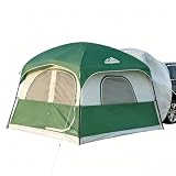WildFinder SUV Tent for Camping, 10x9ft Large Car Tent with PU3000 Waterproof, Universal Tailgate Tent Compatible with SUV, CUV, Minivan, Easy Setup Standalone Sheller for Outdoor Travel
