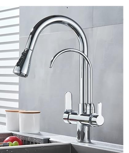 Grifo de cocina de latón para eliminar salpicaduras en el fregadero 2