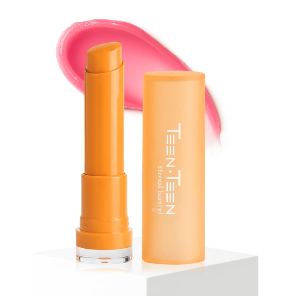 TEEN TEEN Smooth Texture Lip Balm | Fresh Fruit Aroma, Gentle Moisturizing & Lip Protection | Hydrating Formula for Soft, Nourished Lips, Non-Greasy, Orange, 4gm-picture-26