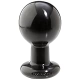 Doc Johnson Classic - Round Butt Plug - 2.7 Inch Diameter - Large - Black