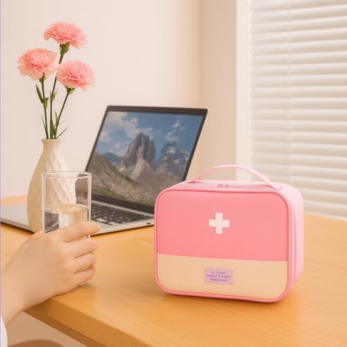 Kit Completo botiquin de Primeros Auxilios Apto para Viaje y casa, Incluye maletin Medico y Dos neceseres para medicamentos, se Puede Usar para casa, Coche, montaña - imagen 2