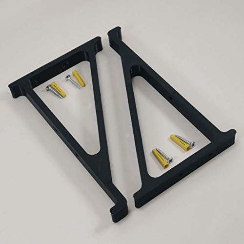 Jabtek Skateboard Shelf Wall Mount Wall Bracket (turn your skateboard into a shelf) (8.0" DECK, BLACK)