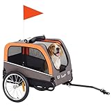 PawHut Dog Bike Trailer, Pet Cart Bicycle Carrier...