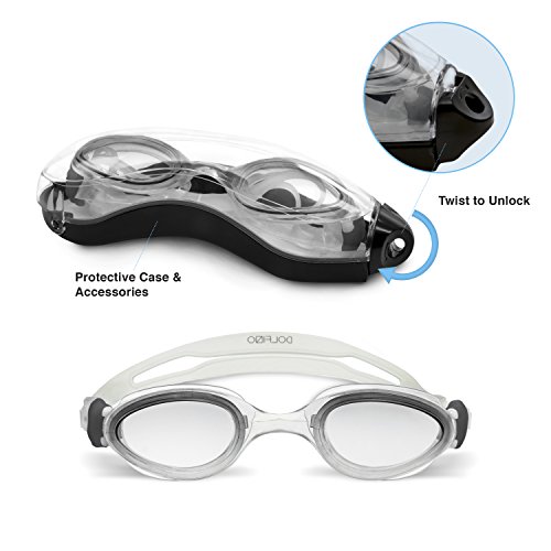 image for Dolfino Pro Silicone Two Pack Swim Goggle/Mask Combo Set, Italian Desi