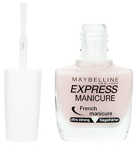 Maybelline New York Make-Up Nailpolish Express Manicure Nagellack French Manicure Rosé/Nagelhärter für gestärkte Nägel… – Bild 2