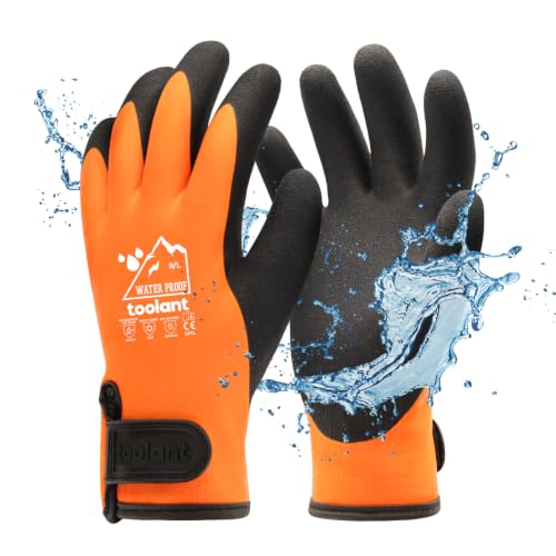 toolant 100% Waterproof Winter Work Gloves, Thermal Insulation with Grip - image 1