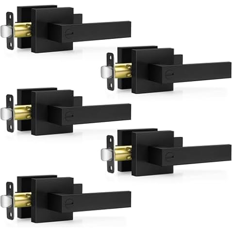 Plustool Matte Black Door Handles Cover