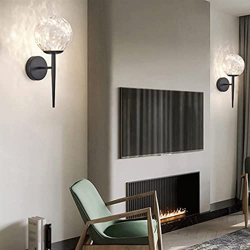 Aplique de pared de globo LED de 7W moderno con tres intensidades de luz para dormitorio 7