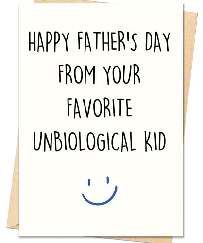 Smithtuy Step Dad Fathers Day Card Step Dad & Bonus Dad Fathers Day Card Gifts Happy Fathers Day Cards Gifts Decorations for Stepdad Funny Appreciation Card Gift for Step Father