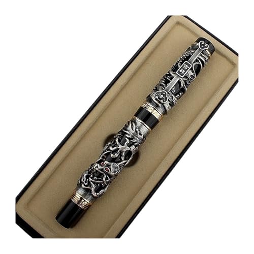 Stylo à encre calligraphie avec pointe 1 mm courbée en métal pour bureau et école