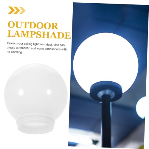 Image of Acrylic Globe Lampshade Globe Lamp Shade Replacement Sphere Shade Ceiling Fan Light Covers Acrylic Lamp Post Globe Round Ball Lamp Cover for Pendant Wall Sconces Lamp