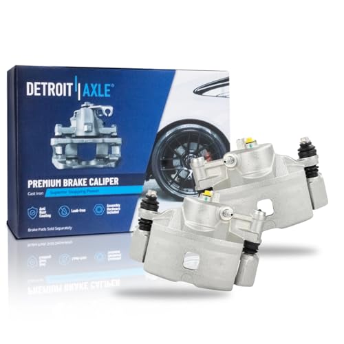 Image of Detroit Axle - 2pc Front Brake Calipers for 1993-1995 Honda Civic 1994-1997 Civic Del Sol [Casting No. 16 CL 14 VN], Disc Brake Calipers with Brackets Replacement