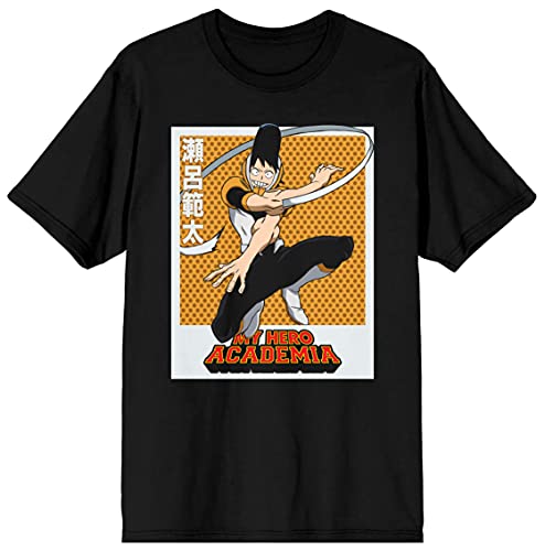 My Hero Academia Anime Hanta Sero Kanji Text Mens Black Graphic Tee - S