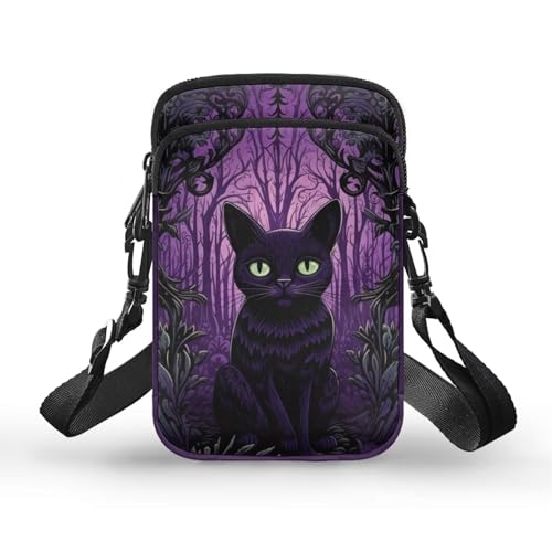 WELLFLYHOM Mini Crossbody Bag Phone Purses Wallet for Women Canvas Messenger Pouch2