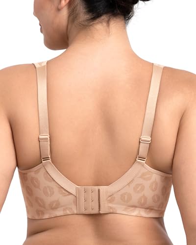 Image of HSIA Bras for Women Minimizer Full Coverage, Plus Size T Shirt Unlined Underwire Smooth Bra, Seamless Cups Joan Ultimate Soft