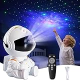 Iluminación Nocturna con Proyector de Galaxias y Estrellas, Proyector Astronauta con Control Remoto y Proyección...