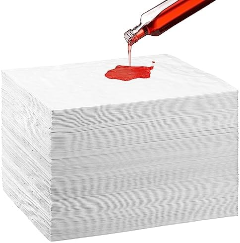 100 Pcs Oil Absorbent Pads Garage Oil Absorbent Mat Oil Spill Mat (98