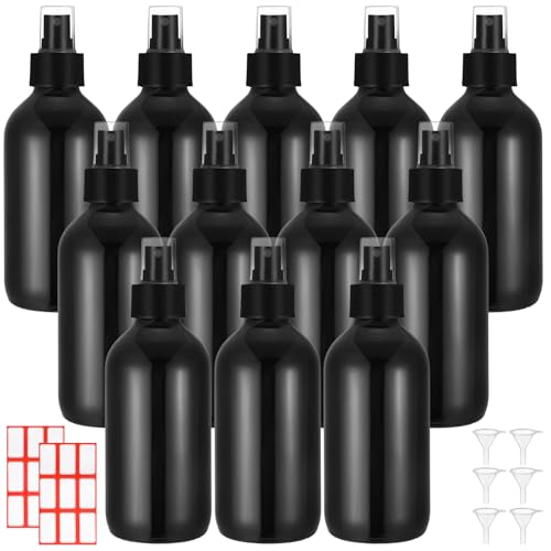 Norme 12 Pcs 8 oz Glass Spray Bottles with Funnels