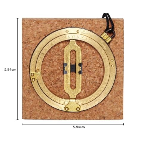 Reloj Solar de Bolsillo Kala Science Factory en Latón Grabado 8