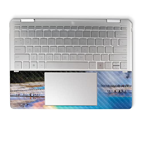Image of MightySkins Carbon Fiber Skin Compatible with HP Spectre x360 14 inch (2022) Full Wrap Kit - Prismatic Spring | Protective, Durable Textured Carbon Fiber Finish | Easy to Apply | Made in The USA