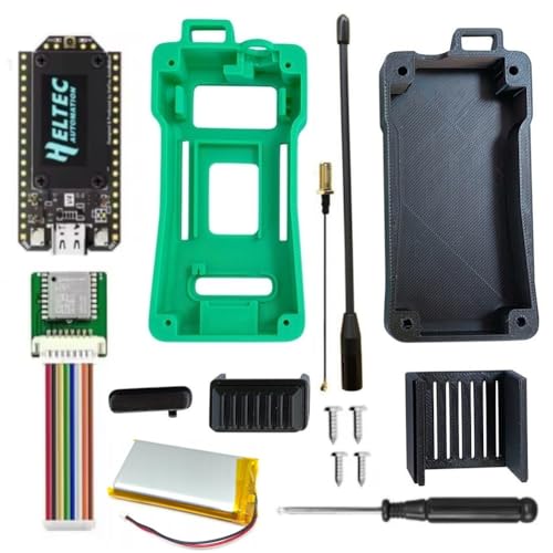 Carcasa LoRaWAN Kit para red Meshtastic Upgrade C con placa Heltec WiFi LoRa 32 5