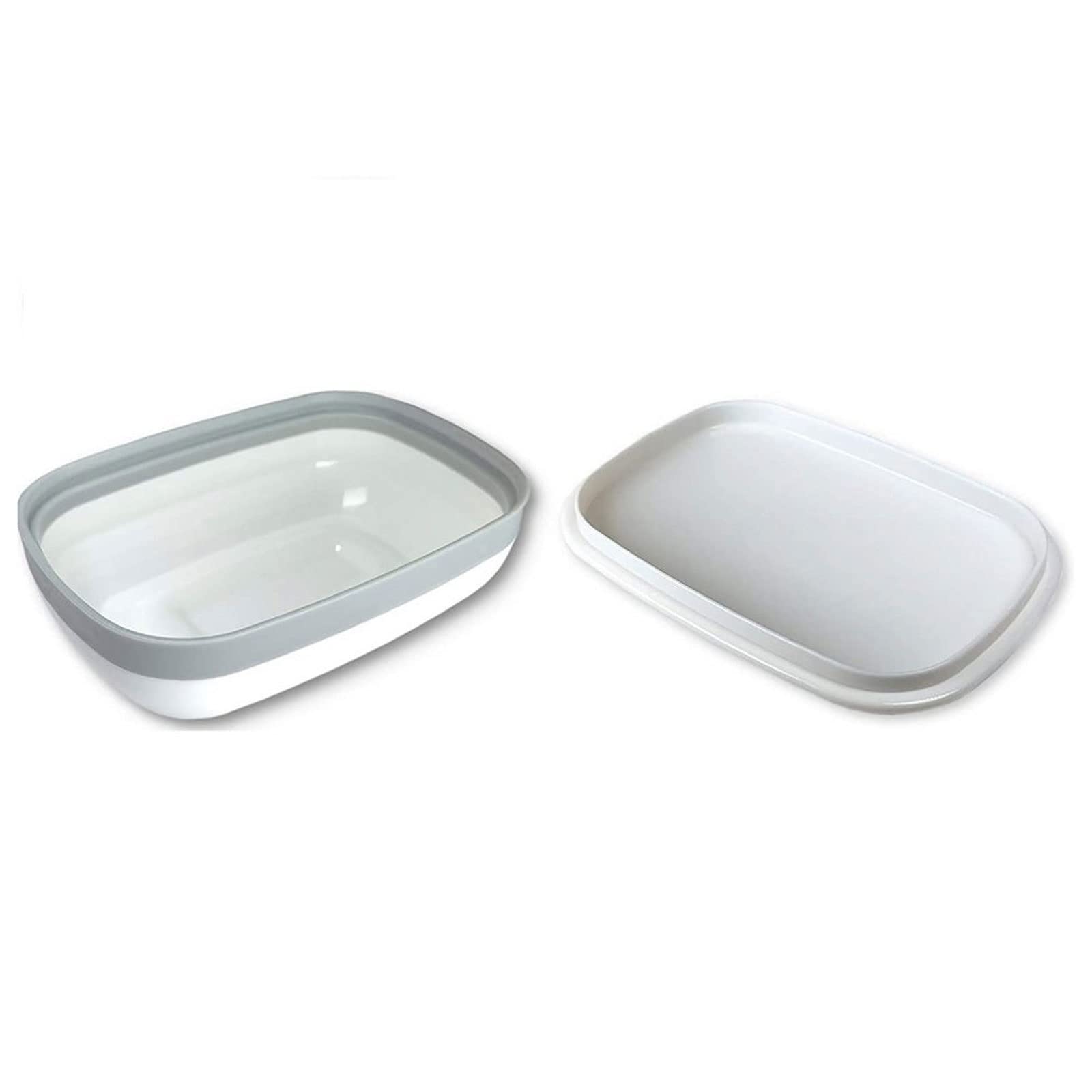 Jabonera, Bandeja jabonera, Soporte for Barra de jabón de Viaje, Caja contenedora for Platos, Protector de Drenaje, Banda de Silicona, Sellado Fuerte, Caja a Prueba de Fugas