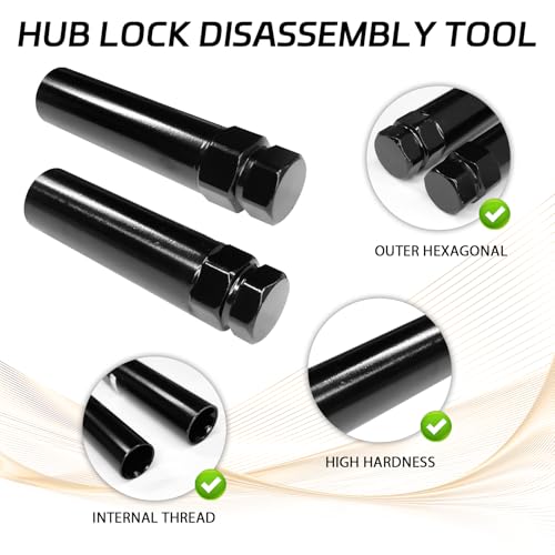 Image of 7 Spline Lug Nut Socket Spline Lug Nut Key, Wheel Lock Key Fuel Rim Nuts Lock Removal for 7Spline Wheel Nuts and 21mm 13 /16 Inch & 22mm 7 /8 Inch Hex Wrench Tuner Lugnuts Tool