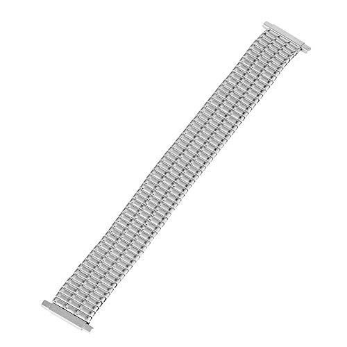 Preisvergleich Produktbild Klassisches Uhrenarmband, Edelstahl, einzigartig, keine Schnalle, elastisches Uhrenarmband, nützliches Metall-Ersatzarmband